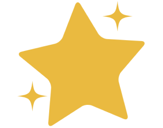 Three yellow stars, The logo of Yes Please app